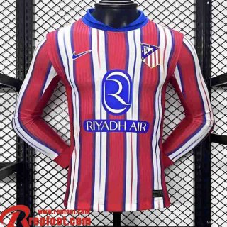 Atletico Madrid Maillots De Foot Domicile Homme Manche Longue 2024 2025