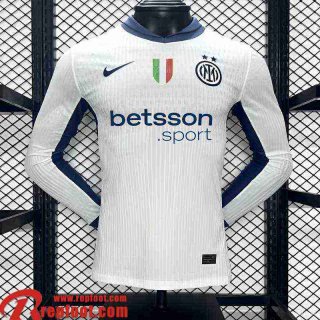 Inter Milan Maillots De Foot Exterieur Homme Manche Longue 2024 2025