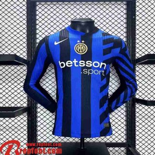 Inter Milan Maillots De Foot Domicile Homme Manche Longue 2024 2025