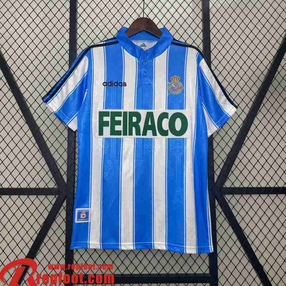 Deportivo La Coruna Retro Maillots De Foot Domicile Homme 97 98 FG586