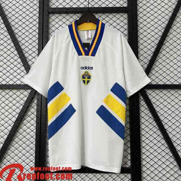 Sweden Retro Maillots De Foot Exterieur Homme 1994 FG625