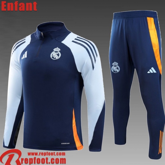 Real Madrid KIT Survetement de Foot Enfant 2024 2025 C552