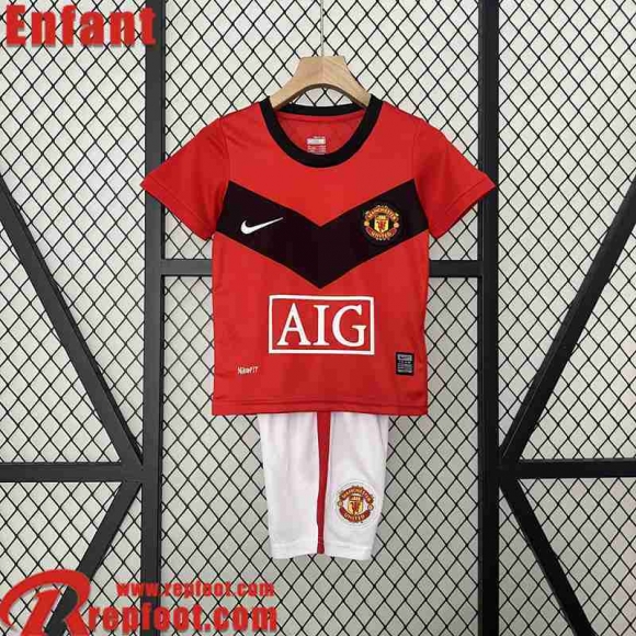 Manchester United Retro Maillot De Foot Domicile Enfant 09 10 FG459