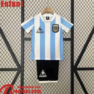 Argentine Retro Maillot De Foot Domicile Enfant 1986 FG462