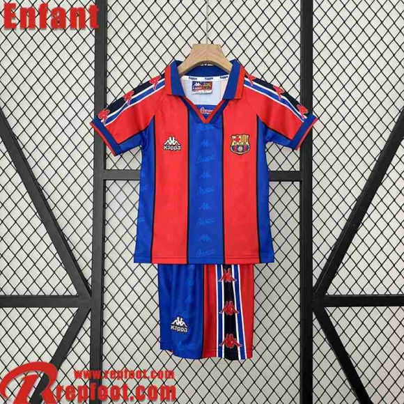 Barcelone Retro Maillot De Foot Domicile Enfant 95 97 FG467