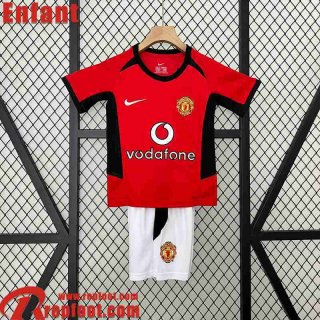 Manchester United Retro Maillot De Foot Domicile Enfant 02 04 FG476