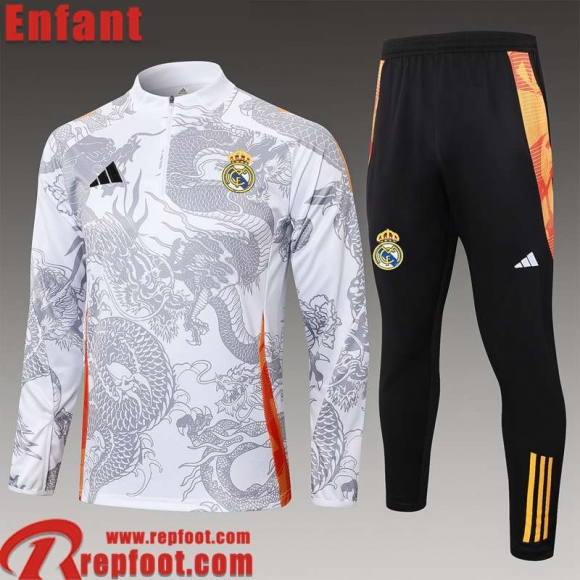 Real Madrid KIT: Survetement de Foot Enfant 24 25 C470