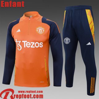 Manchester United KIT: Survetement de Foot Enfant 24 25 C473