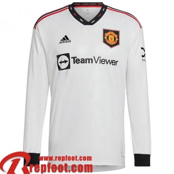 Maillot De Foot Manchester United Exterieur Homme Manche Longue 2022 2023