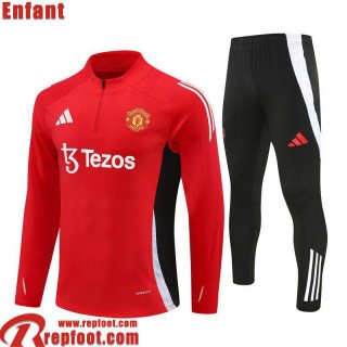 Manchester United KIT: Survetement de Foot Enfant 24 25 C494