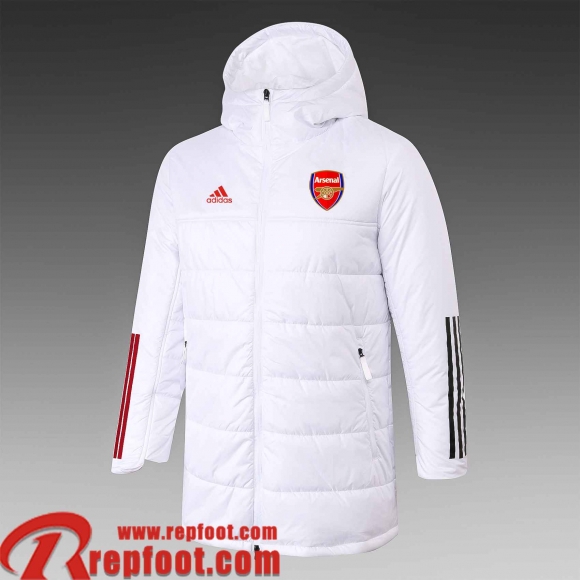 Arsenal Doudoune Foot blanche Homme 2021 2022 DD13