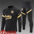 Barcelone Survetement de Foot le noir Enfant 2021 2022 TK115