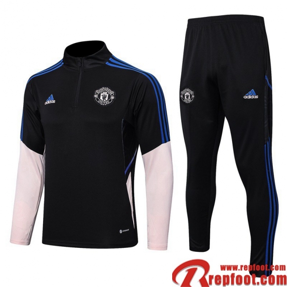 Survetement de Foot Manchester United noir Homme 22 23 TG564