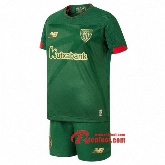 Ensemble Maillot De Athletic Bilbao Enfant Vert Exterieur 2019 2020 Nouveau