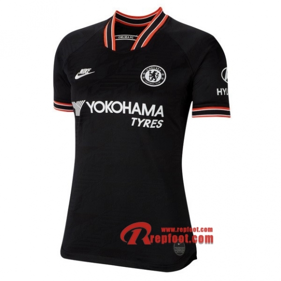 Maillot Du Chelsea FC Femme Noir Third 2019 2020 Nouveau