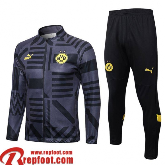 Dortmund Veste Foot gris-noir Homme 22 23 JK650