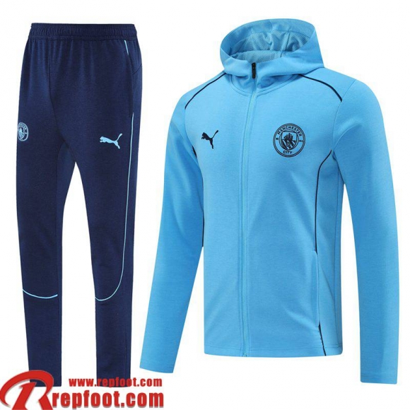 Manchester City Veste Foot - Sweat A Capuche Homme 2024 2025 B384