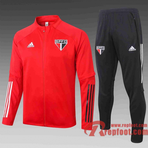 Sao paulo Veste foot 20 21 rouge A307#