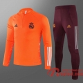 Real Madrid Survetement Foot Orange - 20 21 T60