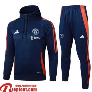 Manchester United Survetement de Foot - Sweat A Capuche Homme 2024 2025 A760