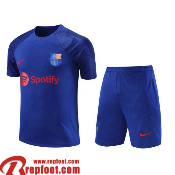 Survetement T Shirt Barcelone bleu Homme 2023 2024 TG803