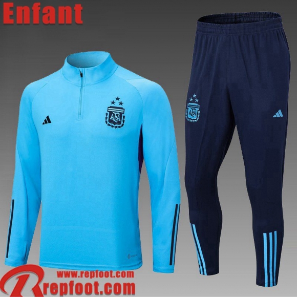 Survetement de Foot Argentine bleu ciel Enfant 2022 2023 TK553