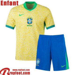 Bresil Maillot De Foot Domicile Enfant 2024