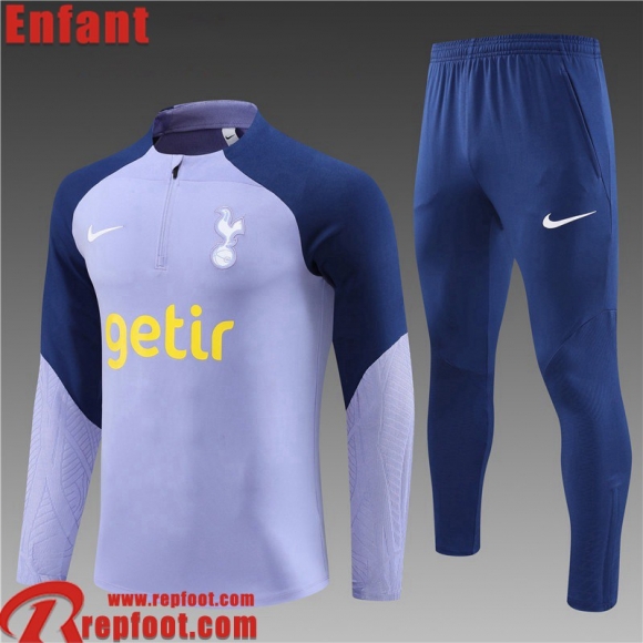 Tottenham Hotspur Survetement de Foot Violet Enfant 23 24 TK620