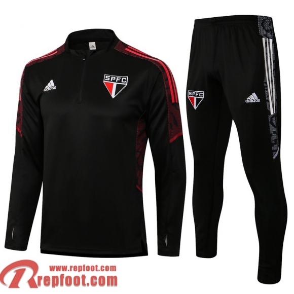 Sao Paulo FC Survetement de Foot noir Uomo 21 22 TG35