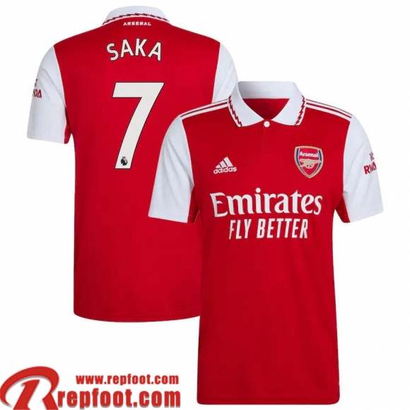 Arsenal Maillot De Foot Domicile Homme 22 23 Saka 7