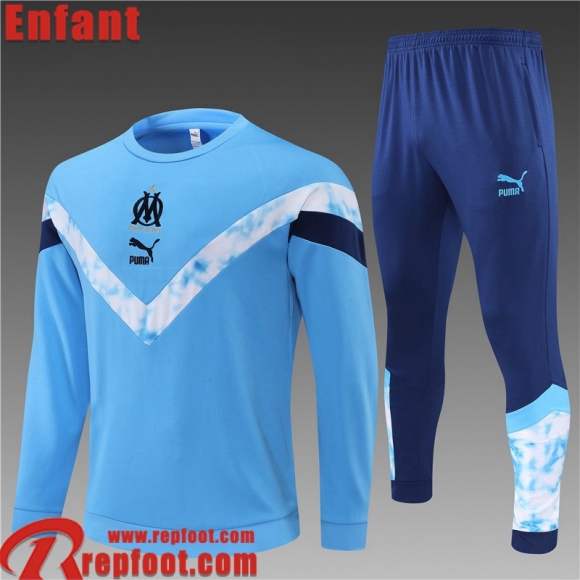 Marseille Survetement de Foot bleu Enfant 22 23 TK299