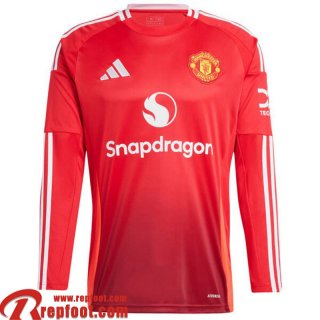 Manchester United Maillot De Foot Manche Longue Domicile Homme 24 25