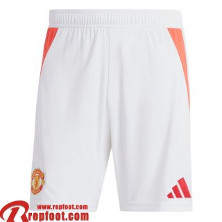 Manchester United Short de Foot Domicile Homme 24 25 P459