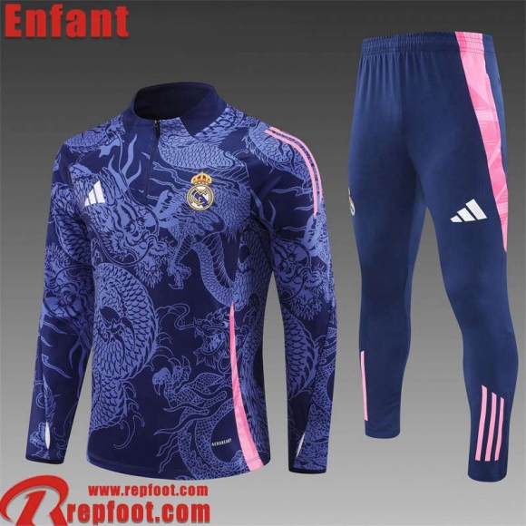 Real Madrid KIT: Survetement de Foot Enfant 24 25 C302