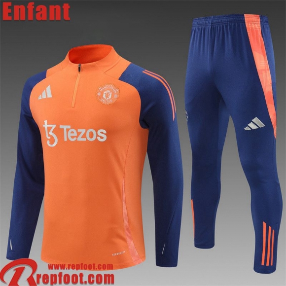 Manchester United KIT: Survetement de Foot Enfant 24 25 C309