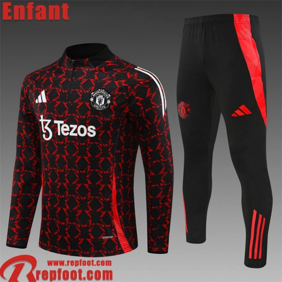 Manchester United KIT: Survetement de Foot Enfant 24 25 C313