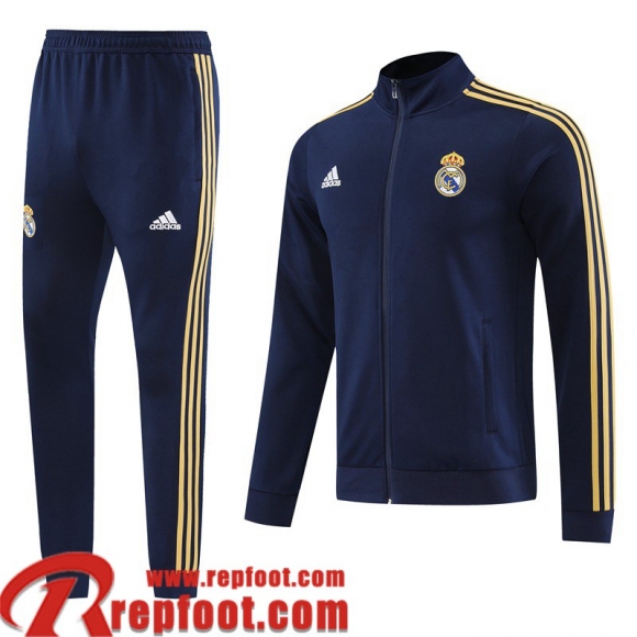 Real Madrid Veste Foot bleu marine Homme 23 24 JK735