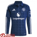 Manchester United Maillot De Foot Exterieur Homme Manche Longue 24 25