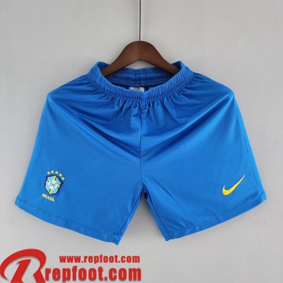 Short De Foot Brazil Bleu Homme 2022 DK168