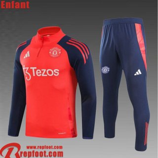 Manchester United KIT: Survetement de Foot Enfant 24 25 C379