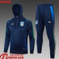 Italie Survetement de Foot - Sweat A Capuche Enfant 24 25 C407