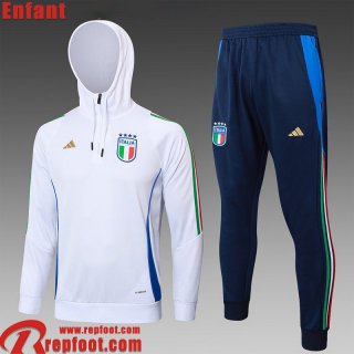 Italie Survetement de Foot - Sweat A Capuche Enfant 24 25 C408