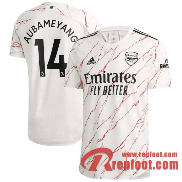 Arsenal Maillot de Aubameyang #14 Exterieur 2020-21